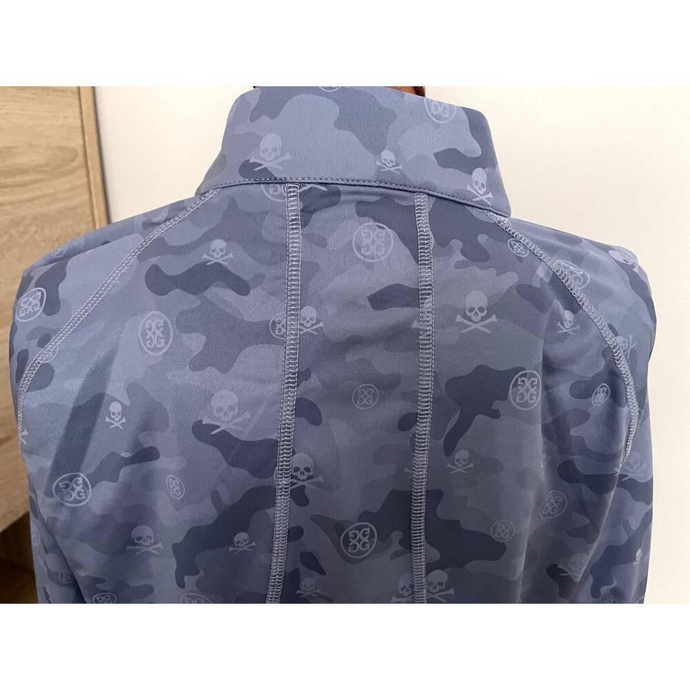 G/Fore Sz L Icon Camo Tech 1/4 Zip Pullover Top Stretch Tennis Pickleball Golf - Picture 9 of 12